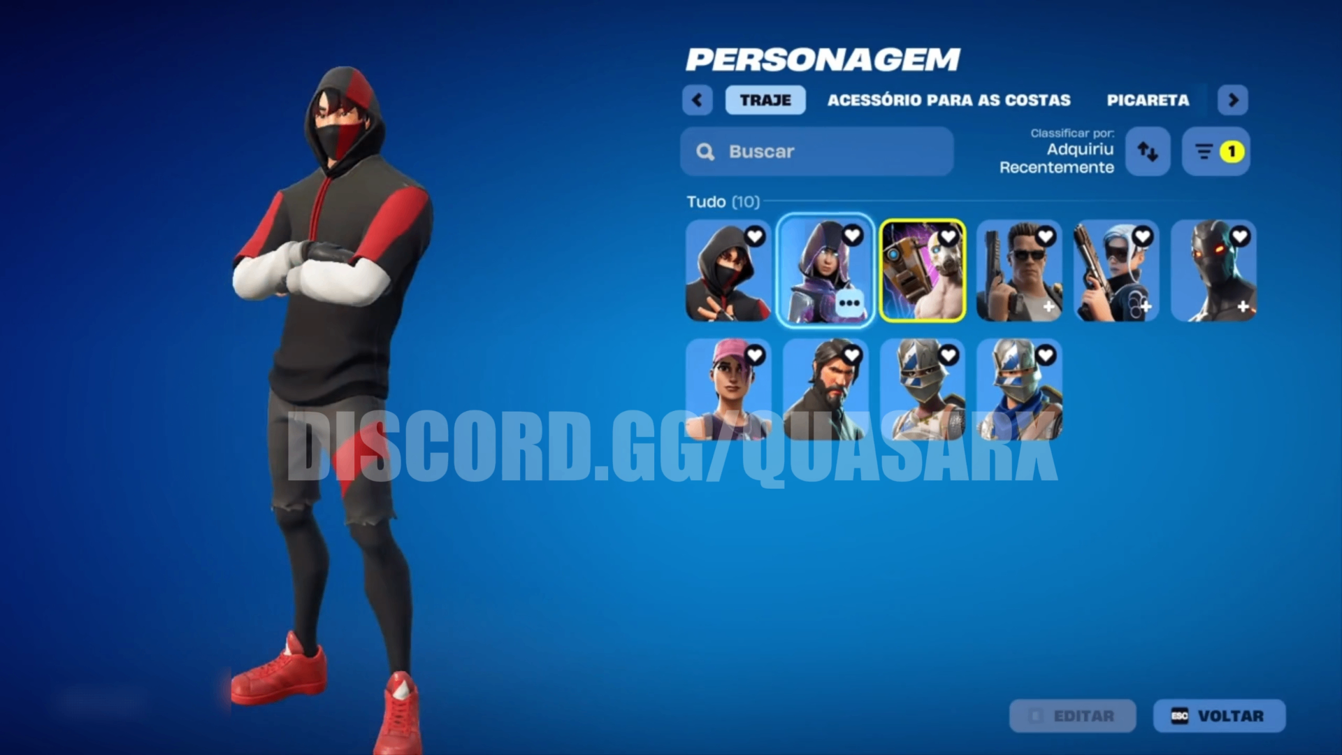 233 SKINS + 56 DE LOJA + IKONIK + GLOW + MINTY + SEASON 3 FULL + 262 PICARETAS + NFA + INATIVA DESDE 04/03/2026