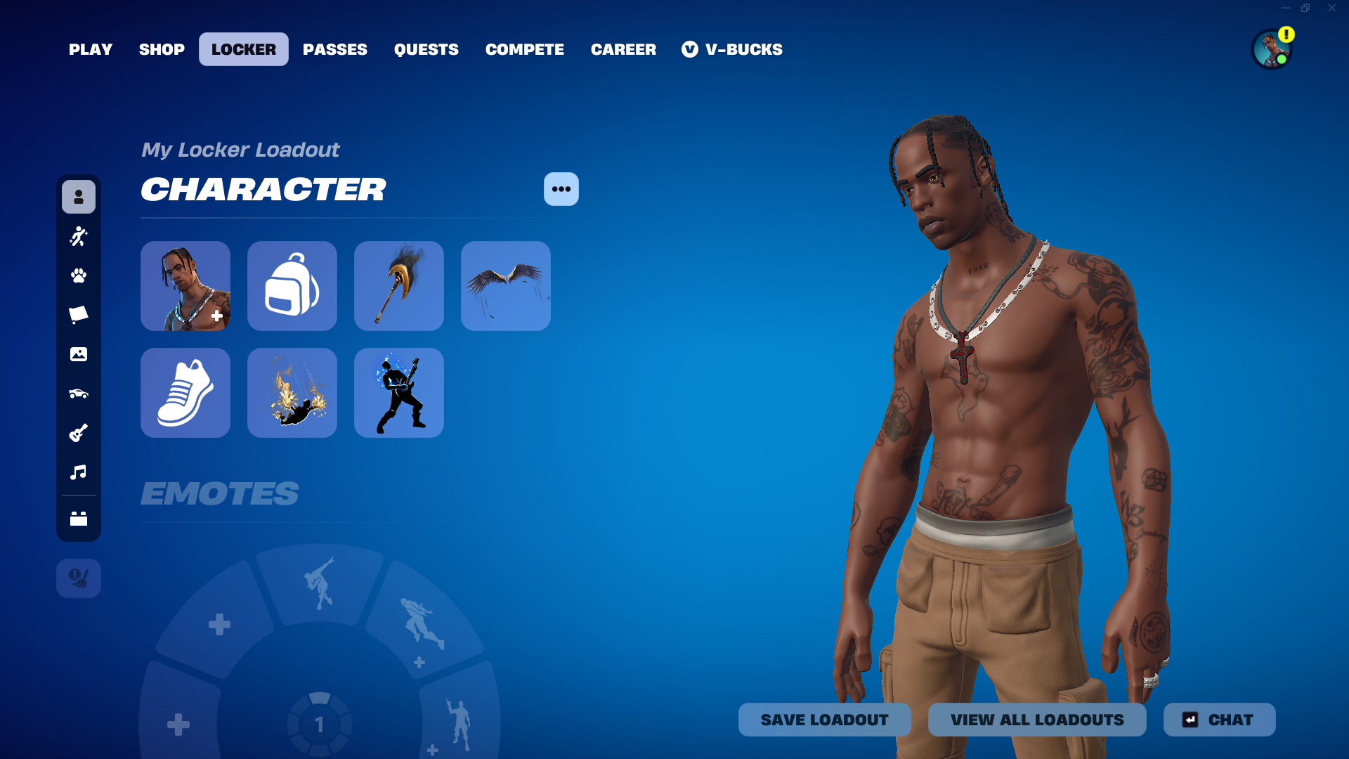 139 SKINS + 87 DE LOJA + TRAVIS SCOTT + LEVIATHAN + 116 PICARETAS + NFA + INATIVA DESDE 12/10/2023