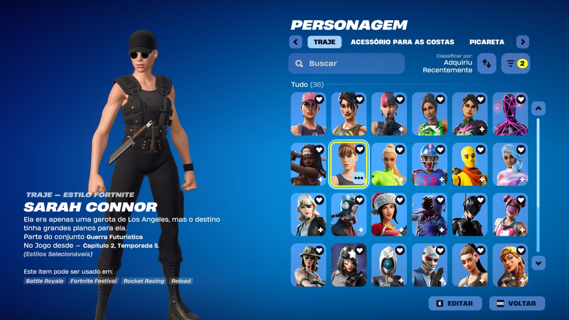 117 SKINS + 51 DE LOJA + 110 PICARETAS + NFA + INATIVA DESDE 19.01.26 (226 days ago)
