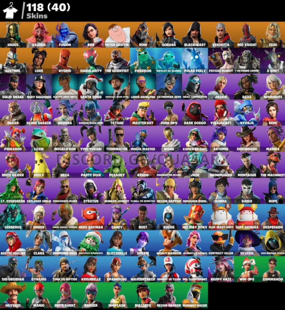 118 SKINS + 40 DE LOJA + 171 PICARETAS + NFA + INATIVA DESDE 28.08.26 (32 days ago)