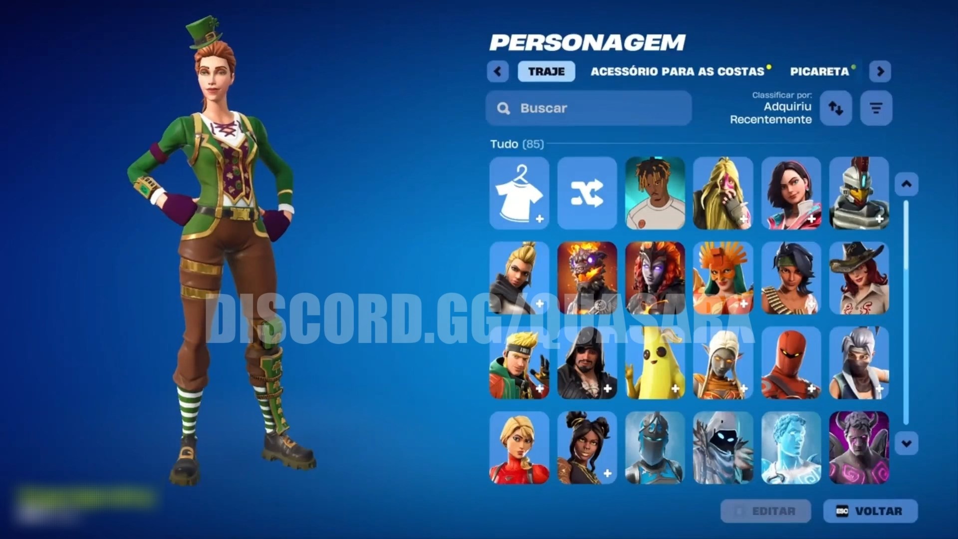 83 SKINS + 25 DE LOJA + 50 PICARETAS + NFA + INATIVA DESDE 12/10/2023