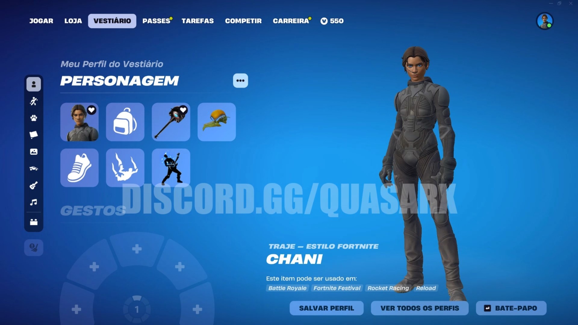 125 SKINS + 34 DE LOJA + 204 PICARETAS + TRYHARDS + FULL ACESSO