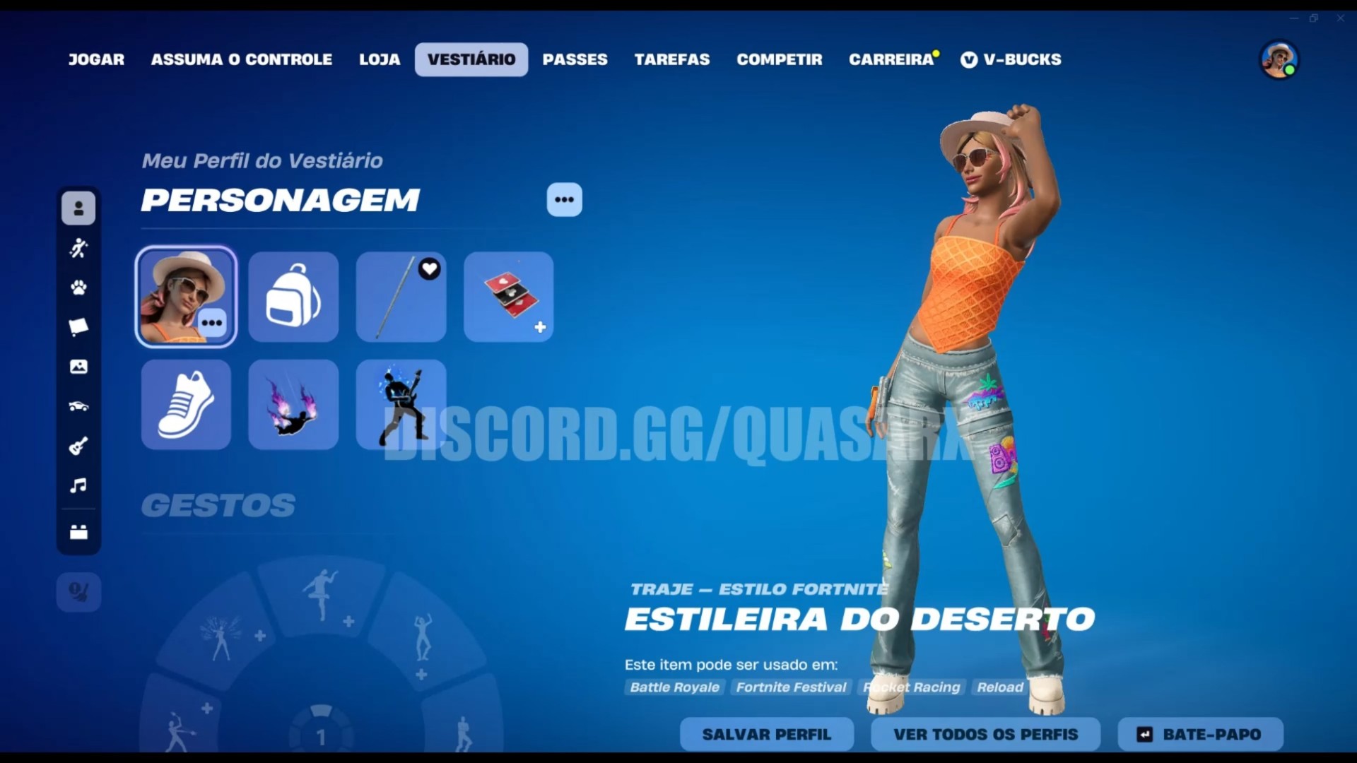 148 SKINS + 34 DE LOJA + 142 PICARETAS + FULL ACESSO + TRYHARDS